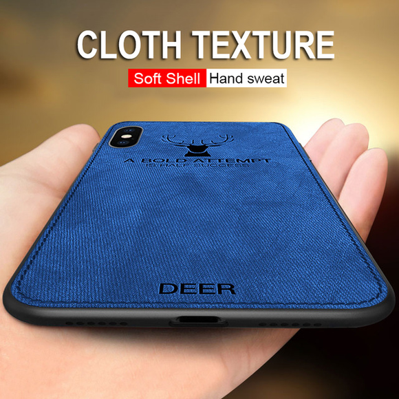 2018 Luxury Soft Cloth Texture Deer Case For iPhone X XS XS Max XR 7 8 Plus