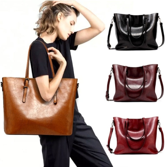 Bag - Retro Fashion Cowhide Leather Bags