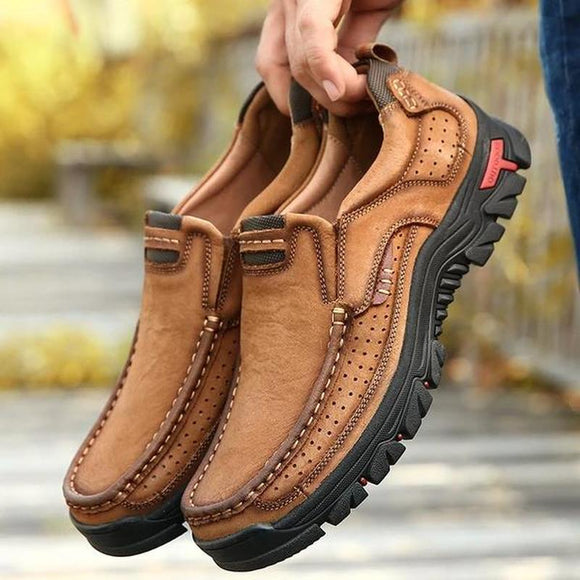Kaaum Fashion Stylish Men's Leather Hiking Shoes