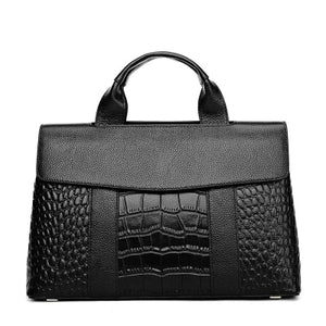 Fashion Alligator Serpentine Top-Handle Bag