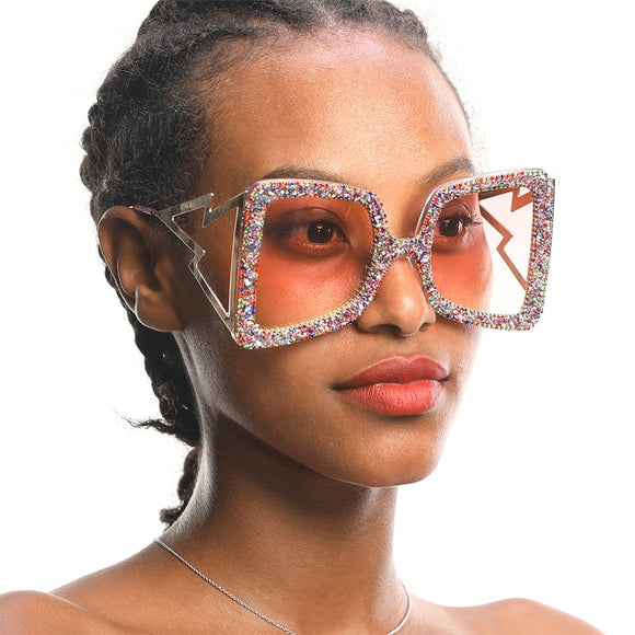 Sunglasses - Fashion Rhinestone Cat Eye Sunglasses