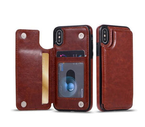 Luxury Retro Leather Card Slot Holder Cover Case For iPhone(Buy 2 Get 10% OFF, 3 Get 15% OFF)