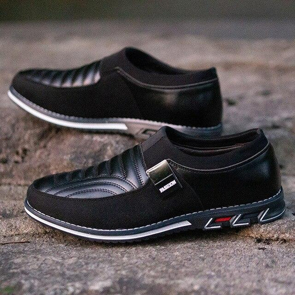 Fashion Men New Slip On Casual Leather Shoes