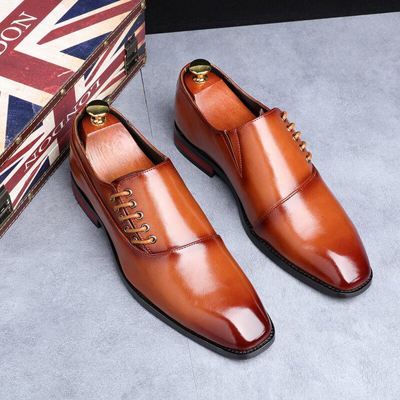 Fashion Men New Classic Leather Oxfords Dress Shoes（BUY 2 GOT 10% OFF, 3 GOT 15% OFF）