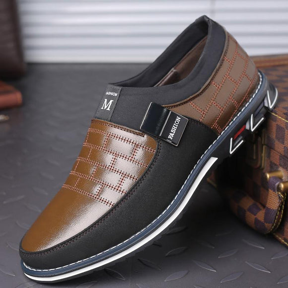 Men's Fashion Business Leather Casual Slip On Shoes(Buy 2 Get 10% OFF, 3 Get 15% OFF)